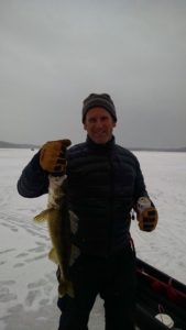 Guided ice fishing charters Northern Michigan